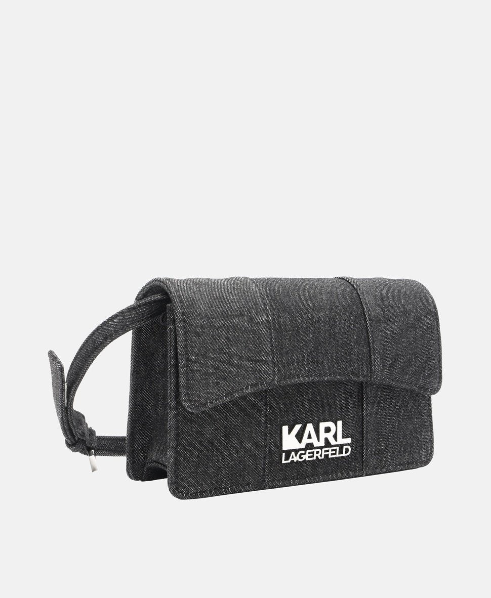 Karl Lagerfeld kabelka přes rameno Antracitová 1