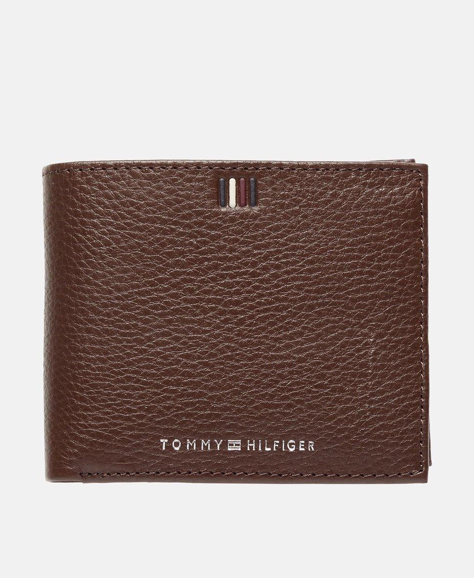 Tommy Hilfiger kožená peněženka Tmavě hnědá 1