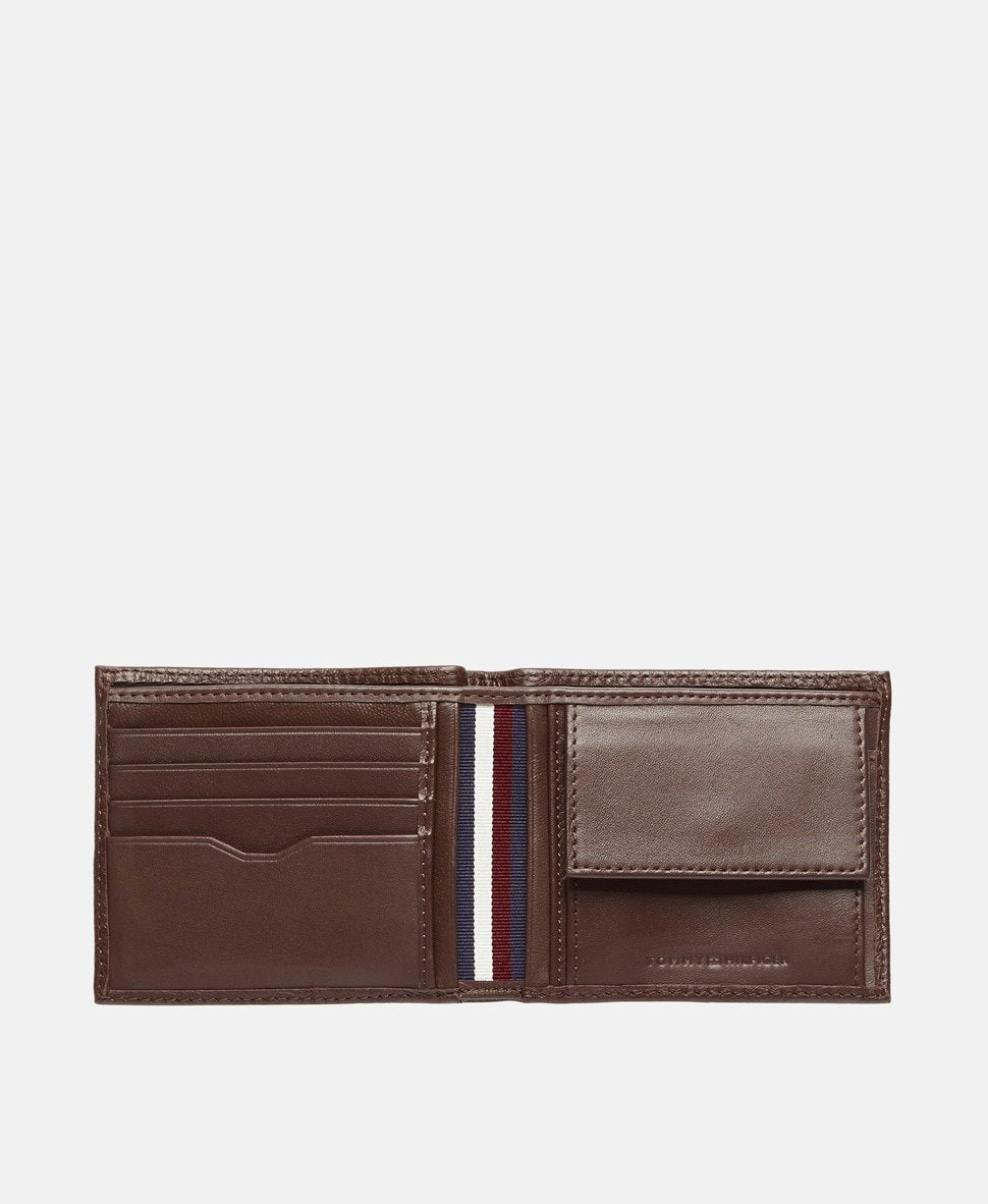 Tommy Hilfiger kožená peněženka Tmavě hnědá 3