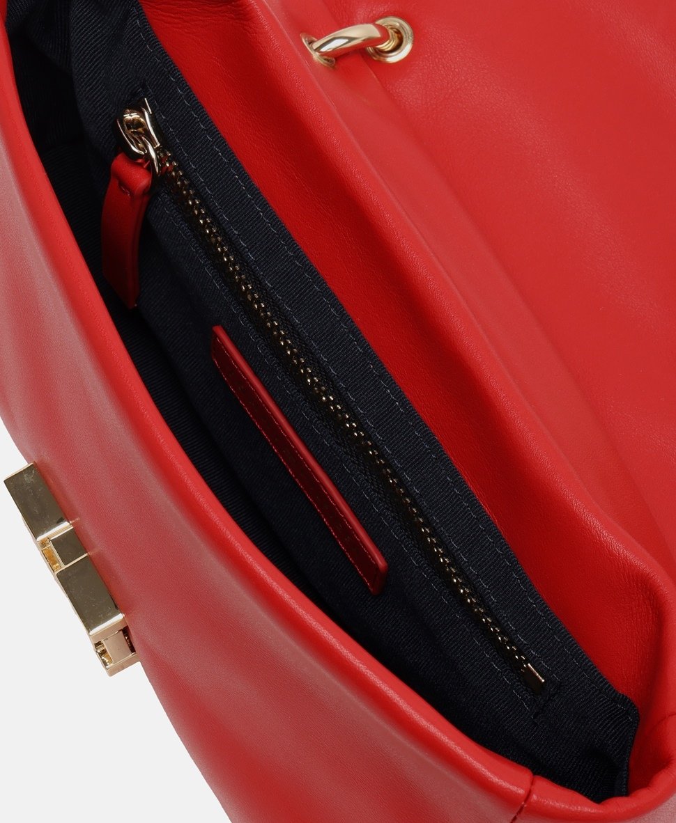 Tommy Hilfiger Kožená messenger taška Červená 3