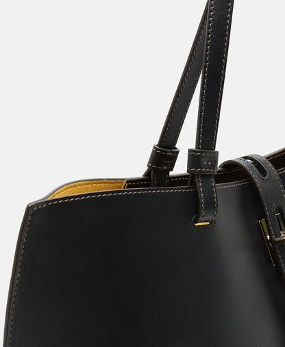 Furla kožená kabelka tote Černá 2