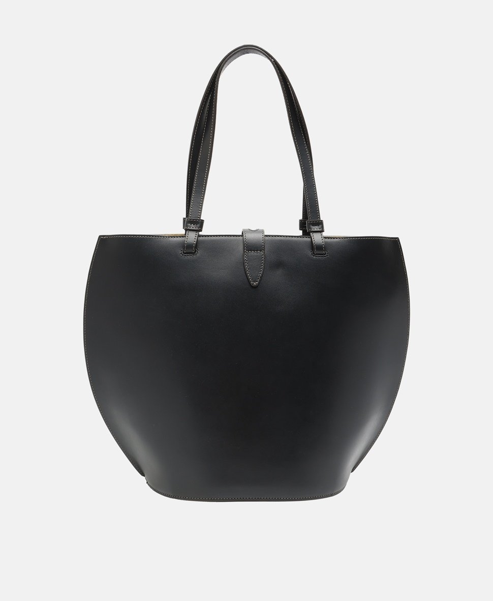 Furla kožená kabelka tote Černá 4