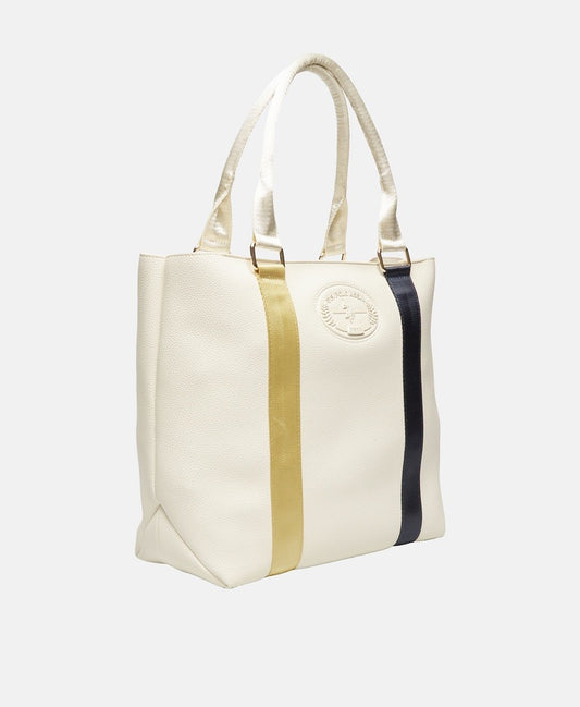 U.S. Polo Assn. kabelka shopper Bílá vlna 1