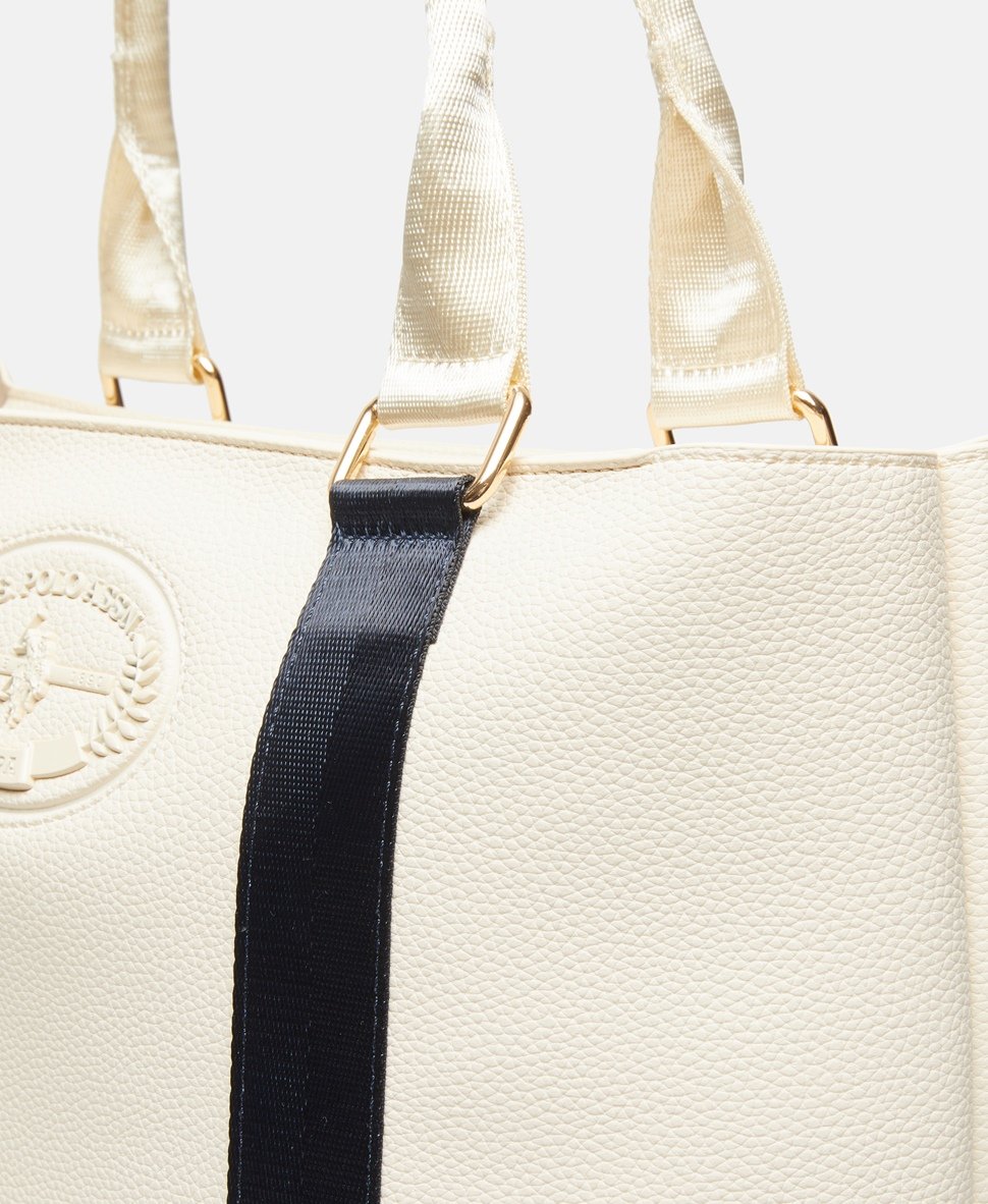 U.S. Polo Assn. kabelka shopper Bílá vlna 2