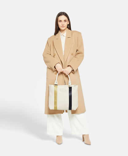 U.S. Polo Assn. kabelka shopper Bílá vlna 5