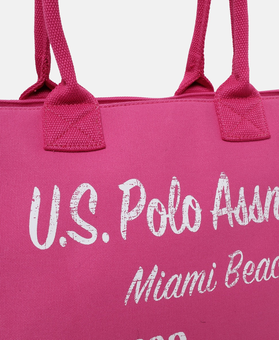 U.S. Polo Assn. kabelka shopper Fuchsiová 2