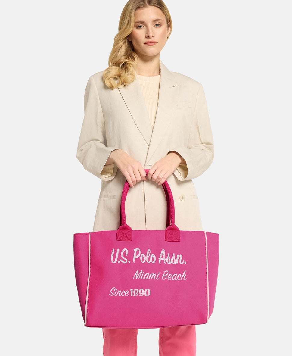 U.S. Polo Assn. kabelka shopper Fuchsiová 5