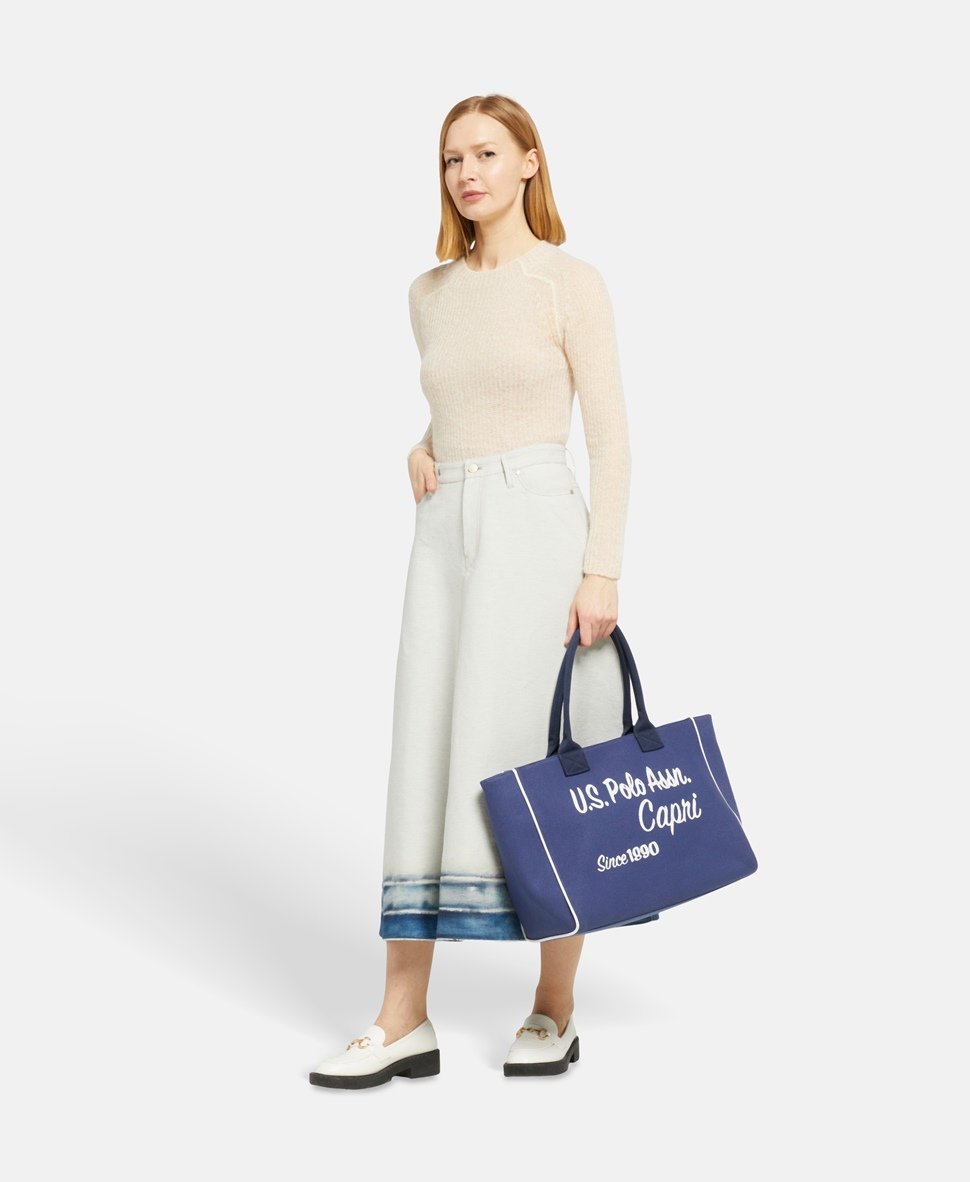 U.S. Polo Assn. kabelka shopper Tmavě modrá 5
