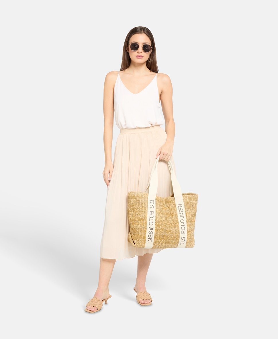 U.S. Polo Assn. kabelka shopper Přírodní 5