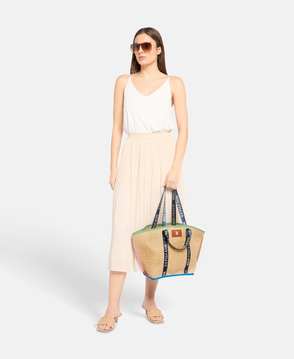 U.S. Polo Assn. kabelka shopper Přírodní 5