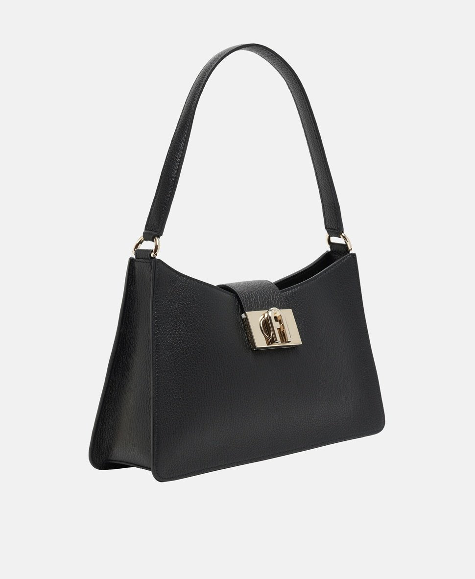 Furla Kožená kabelka přes rameno Černá 1