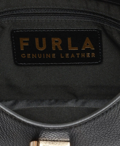 Furla Kožená kabelka přes rameno Černá 3