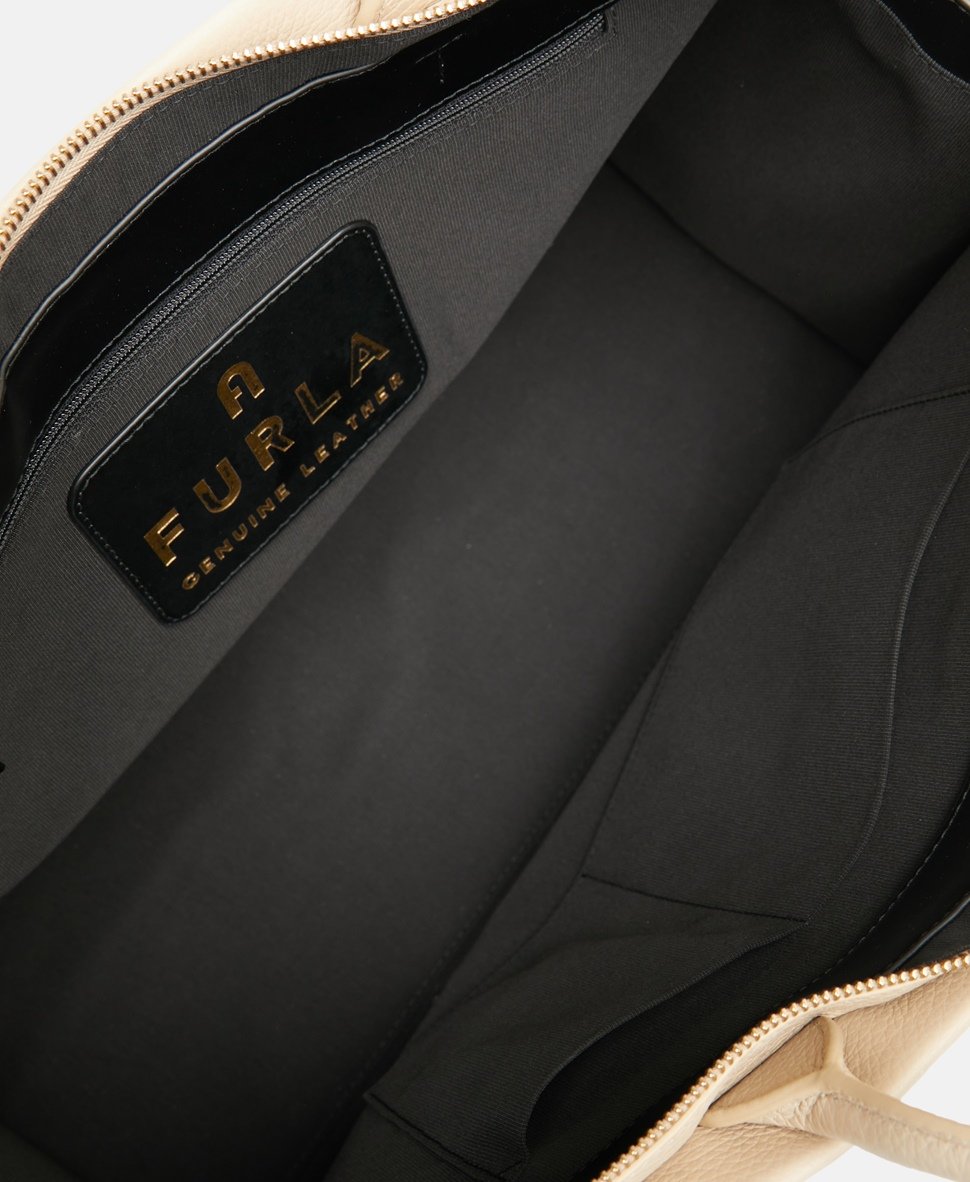 Furla kožená kabelka tote Šampaň 3
