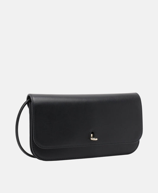 Furla Kožená messenger taška Černá 1