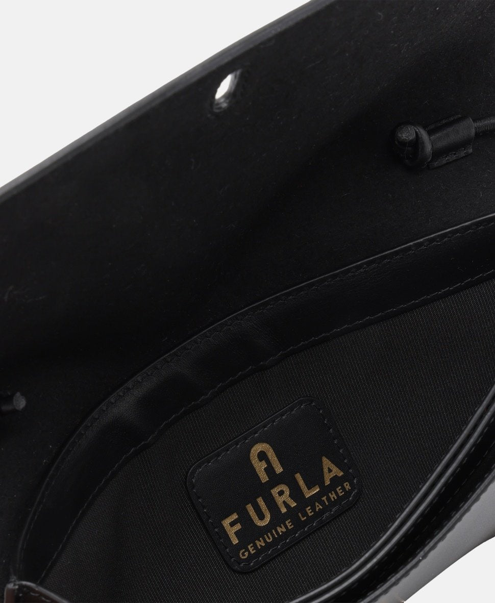 Furla Kožená messenger taška Černá 3