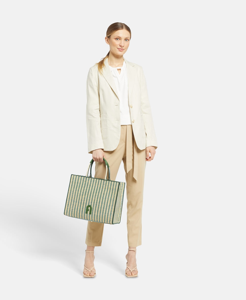 Furla kabelka shopper Zelená 5