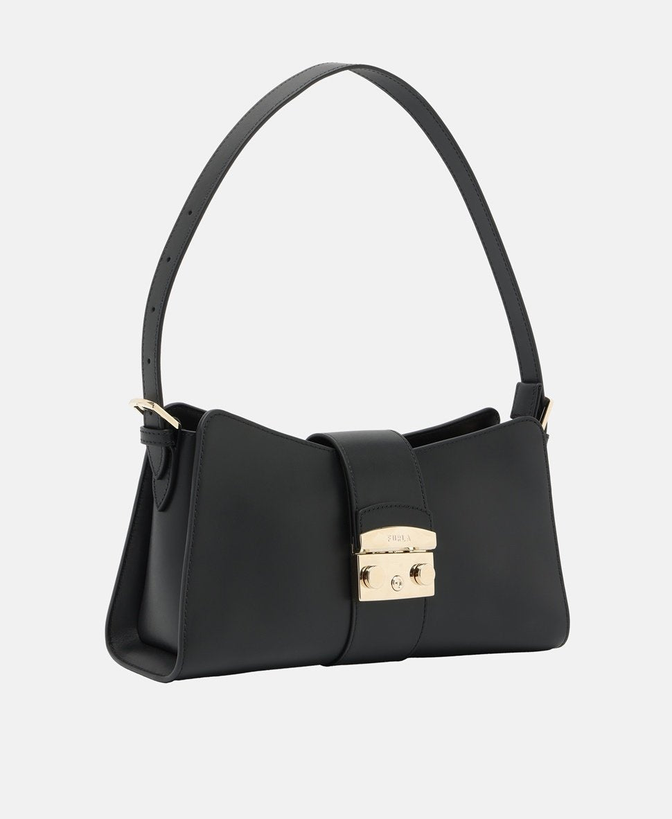 Furla Kožená kabelka přes rameno Černá 1