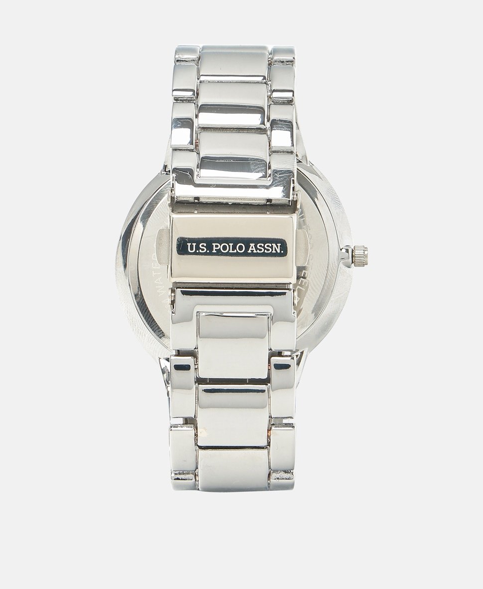 U.S. Polo Assn. sada hodinek a náramků Stříbrná 3