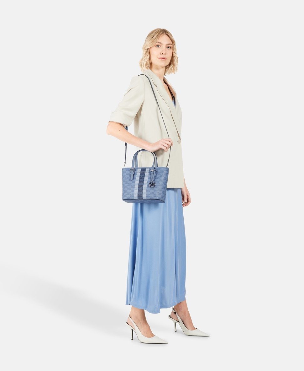 Michael Michael Kors kabelka tote Světle modrá 5