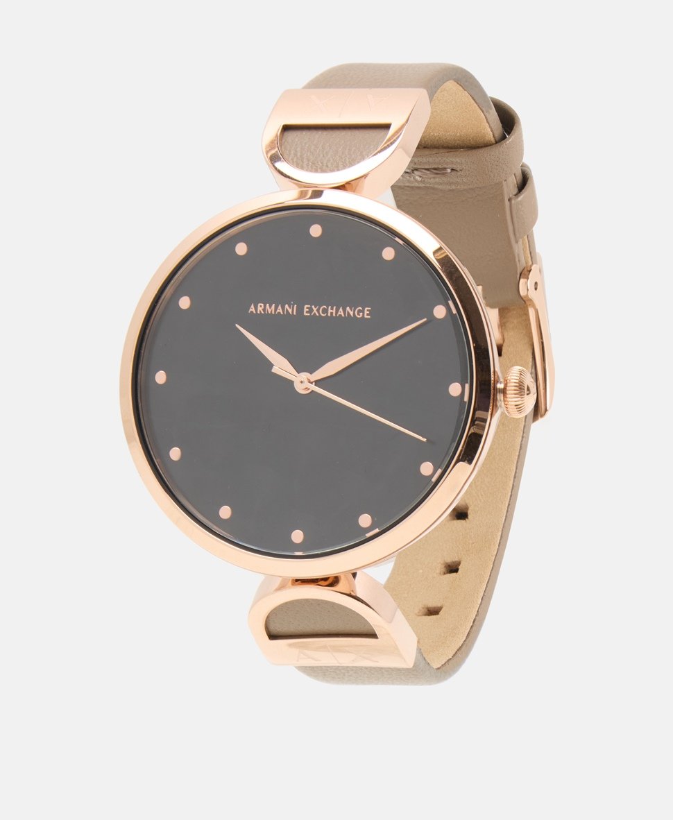 Armani Exchange hodinky Růžově zlatá 1