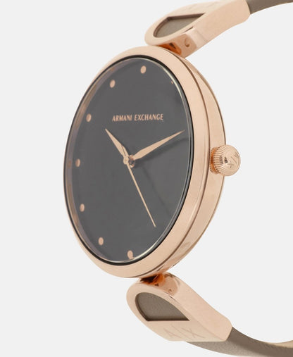 Armani Exchange hodinky Růžově zlatá 2