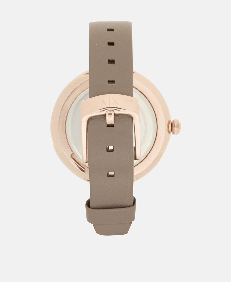 Armani Exchange hodinky Růžově zlatá 3