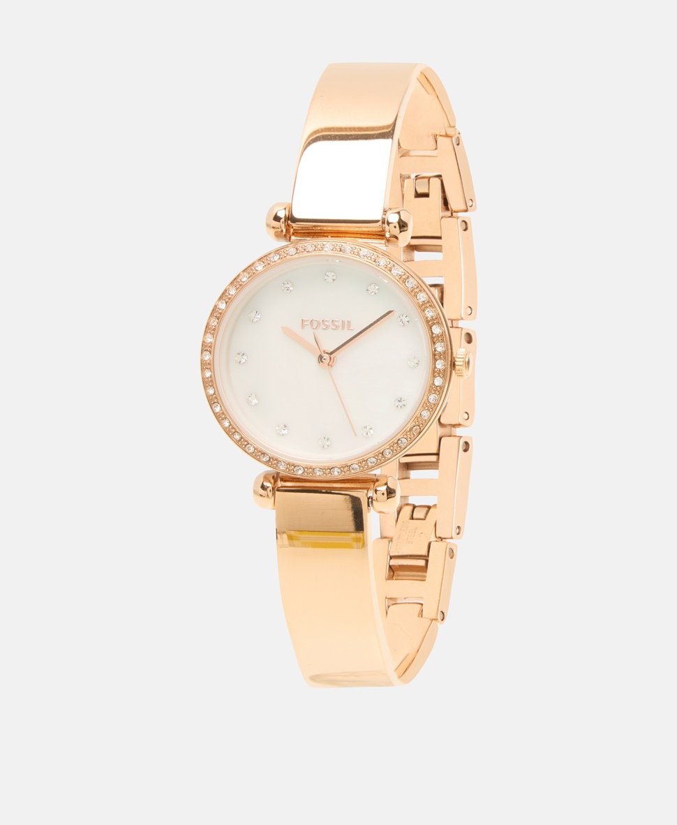 Fossil hodinky Růžově zlatá 1
