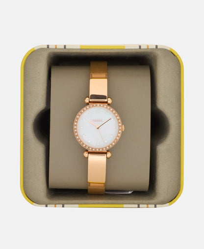 Fossil hodinky Růžově zlatá 4