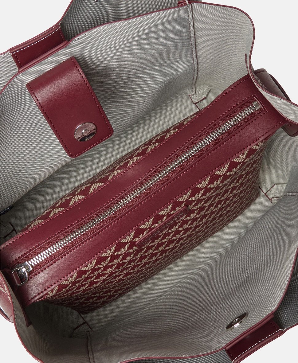 Emporio Armani kabelka shopper Bílá vlna 3