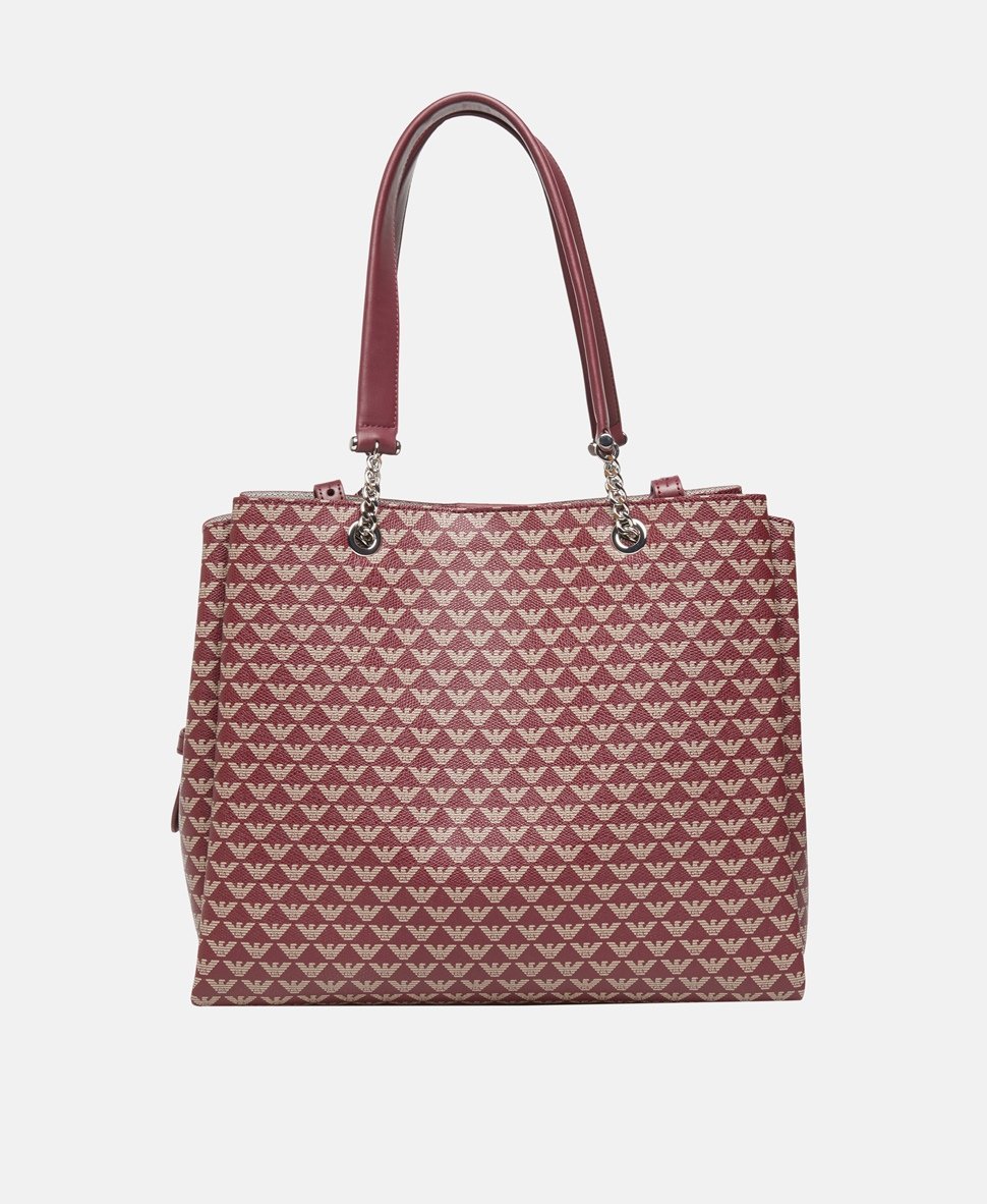Emporio Armani kabelka shopper Bílá vlna 4