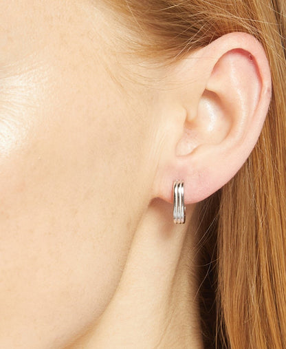 Lawrence Grey Jewelry Obručové náušnice Stříbrná 3