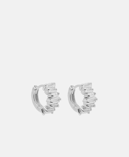 Lawrence Grey Jewelry Obručové náušnice Stříbrná 1