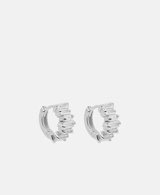 Lawrence Grey Jewelry Obručové náušnice Stříbrná 1