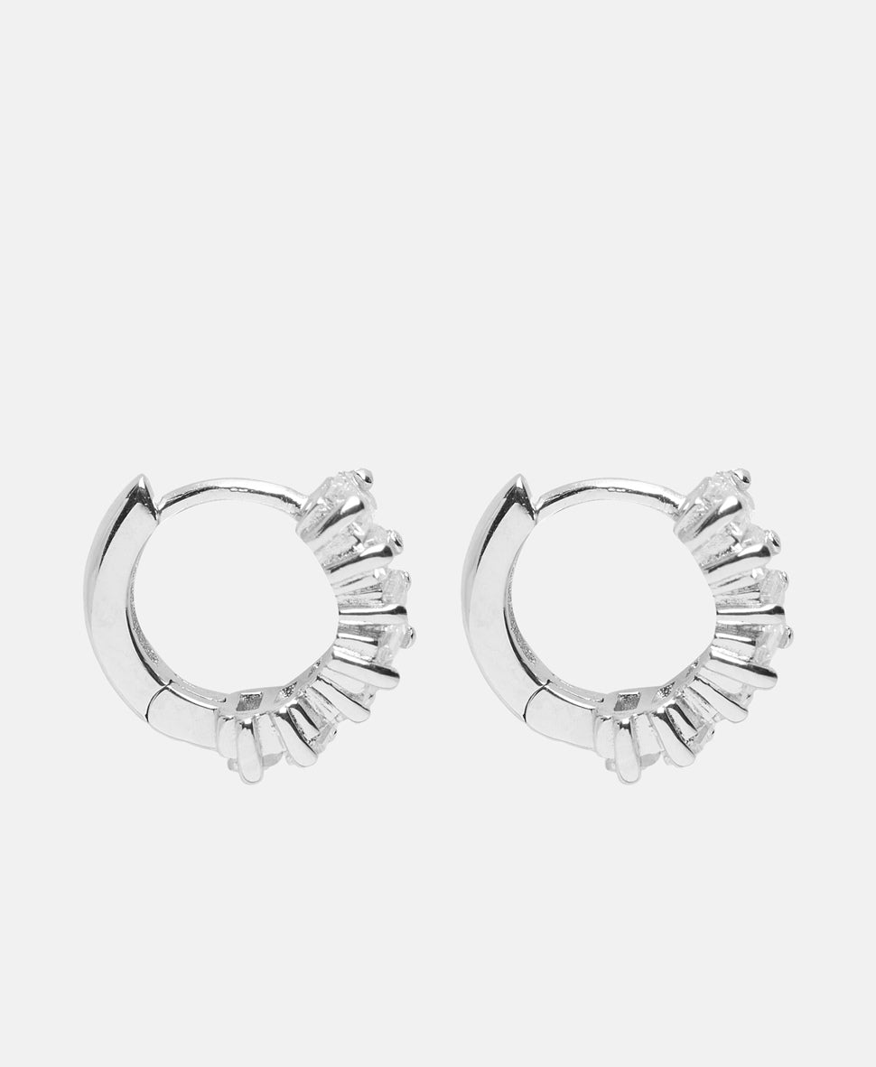 Lawrence Grey Jewelry Obručové náušnice Stříbrná 2