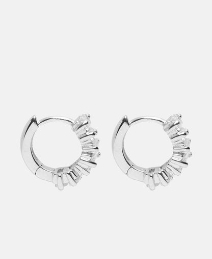 Lawrence Grey Jewelry Obručové náušnice Stříbrná 2