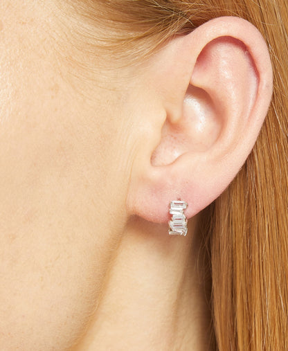 Lawrence Grey Jewelry Obručové náušnice Stříbrná 3