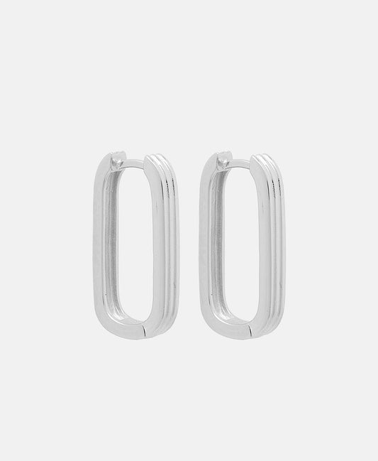 Lawrence Grey Jewelry Obručové náušnice Stříbrná 1