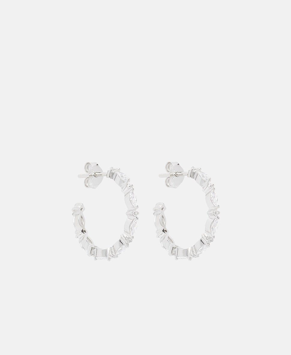 Lawrence Grey Jewelry Obručové náušnice Stříbrná 1