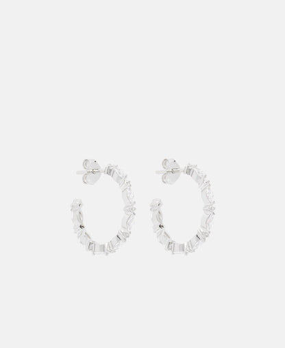 Lawrence Grey Jewelry Obručové náušnice Stříbrná 1
