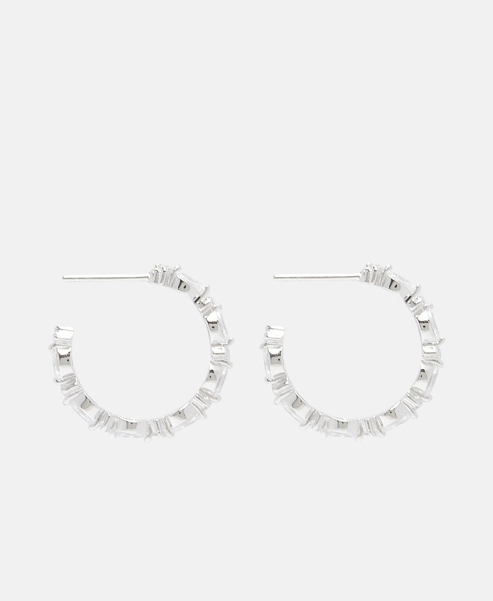 Lawrence Grey Jewelry Obručové náušnice Stříbrná 2