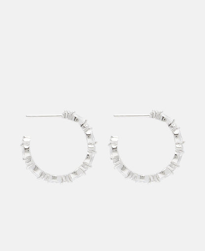 Lawrence Grey Jewelry Obručové náušnice Stříbrná 2