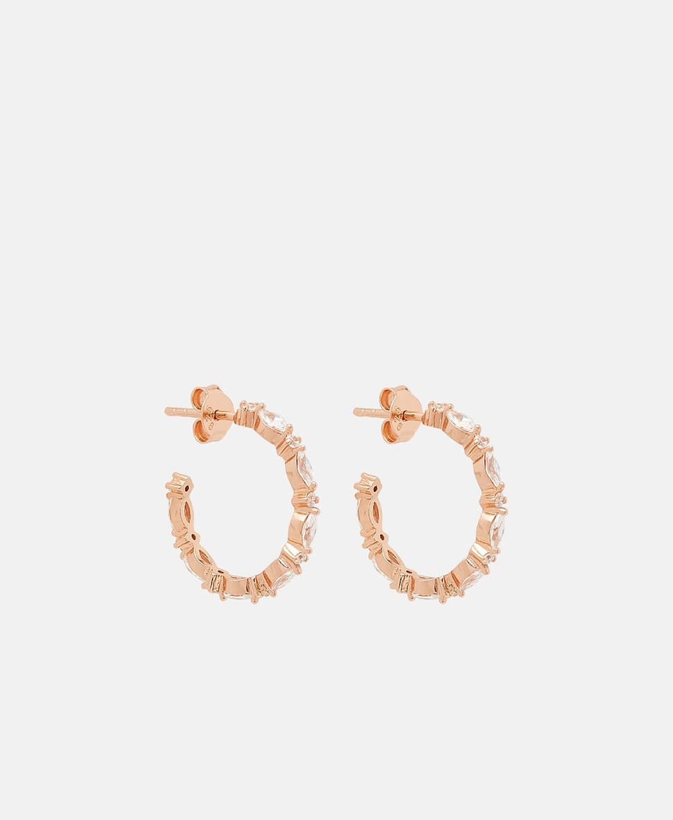 Lawrence Grey Jewelry Obručové náušnice Růžově zlatá 1