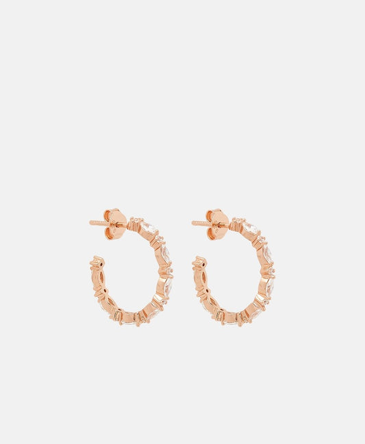 Lawrence Grey Jewelry Obručové náušnice Růžově zlatá 1