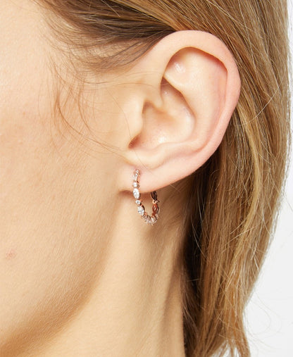 Lawrence Grey Jewelry Obručové náušnice Růžově zlatá 3