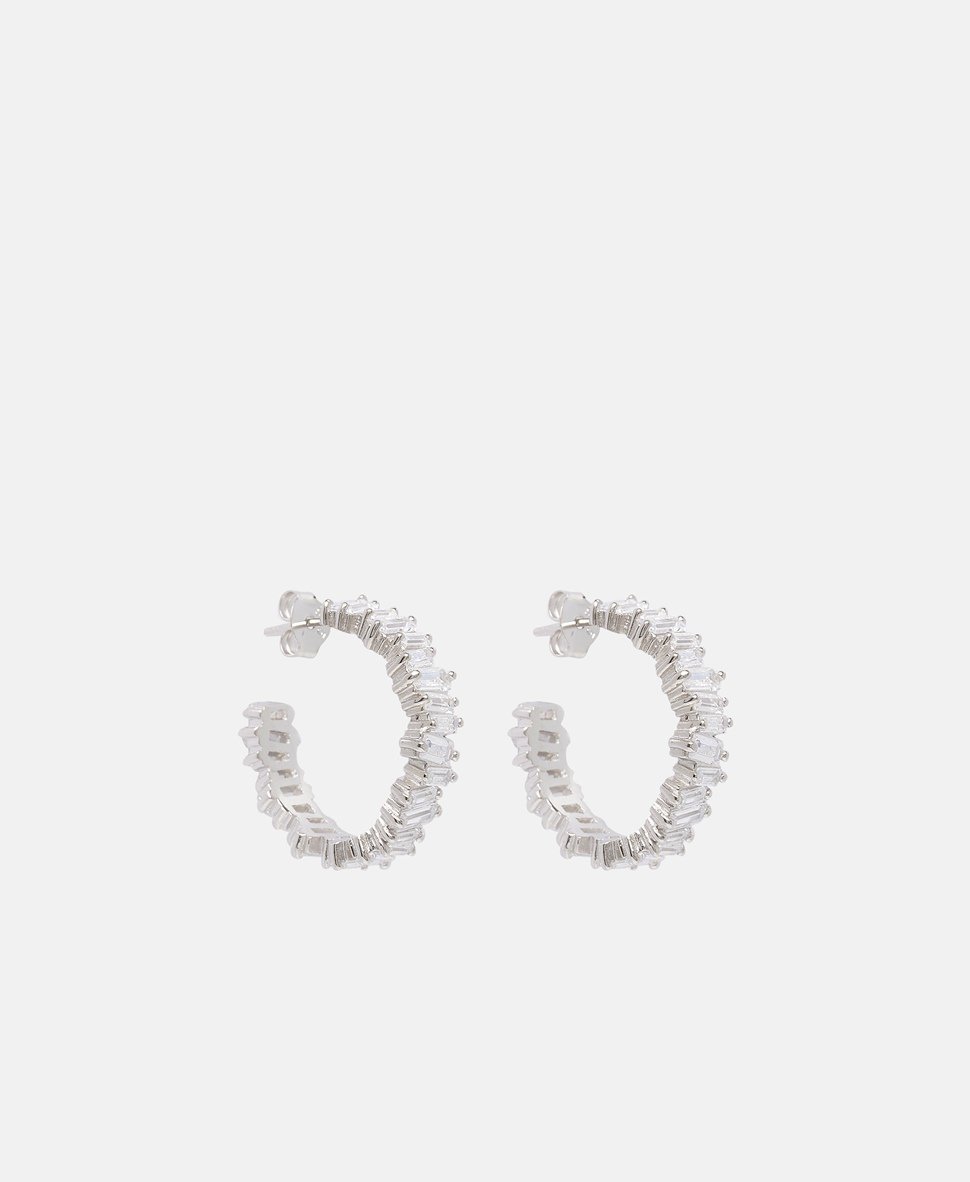 Lawrence Grey Jewelry Obručové náušnice Stříbrná 1