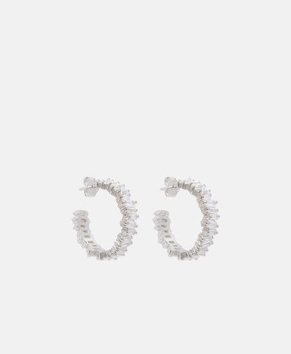 Lawrence Grey Jewelry Obručové náušnice Stříbrná 1