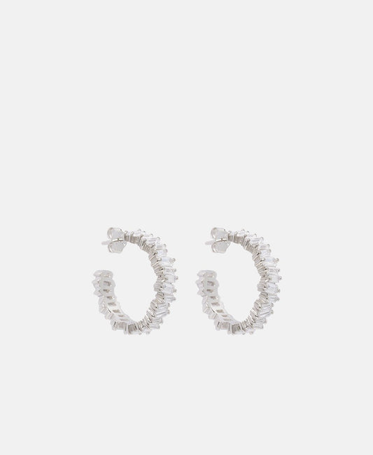 Lawrence Grey Jewelry Obručové náušnice Stříbrná 1
