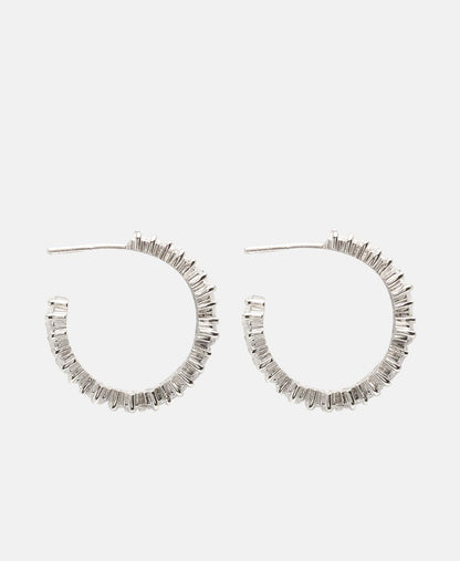 Lawrence Grey Jewelry Obručové náušnice Stříbrná 2