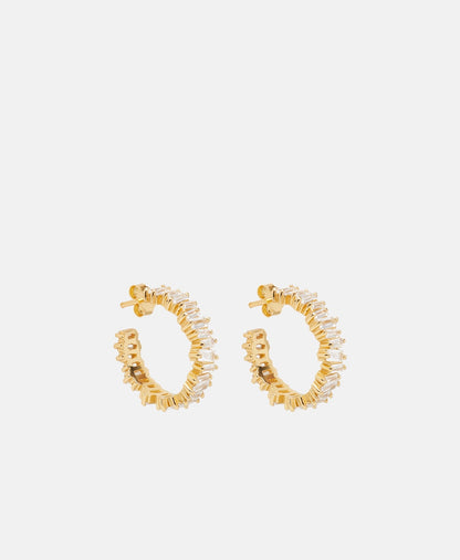 Lawrence Grey Jewelry Obručové náušnice Zlatá 1