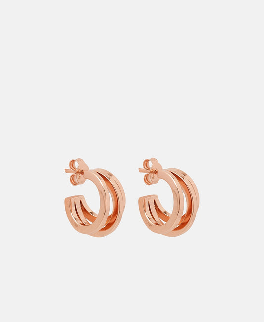 Lawrence Grey Jewelry Obručové náušnice Růžově zlatá 1